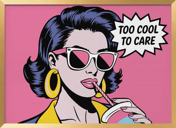 Too Cool Pop Art | Poster - Gold Frame Interior