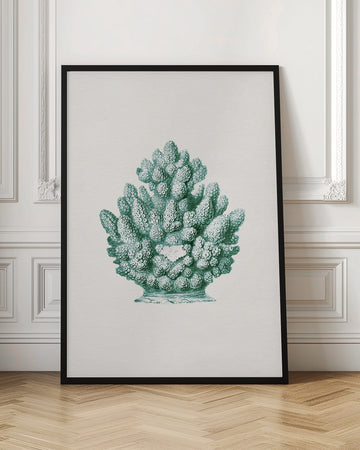 Teal Ocean Coral | Poster - Room Interior 1