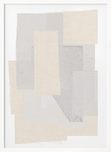Textured Layers | Poster - White Frame Interior
