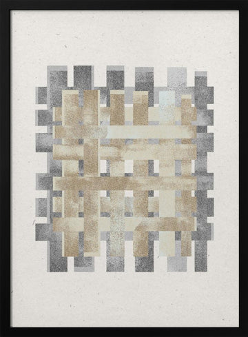 Woven Essence | Poster - Black Metal Frame Interior