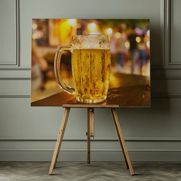 Golden Lager Night | Canvas - Room Interior 1