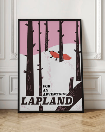 Lapland Fox Winter Forest | Poster - Room Interior 1
