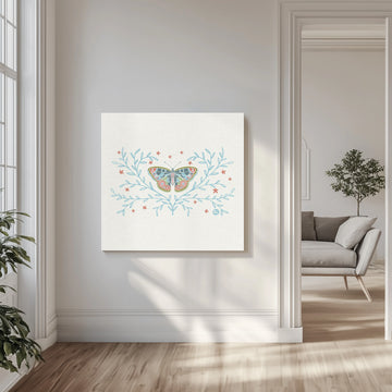 Colorful Butterfly Serenity | Canvas - Room Interior 1