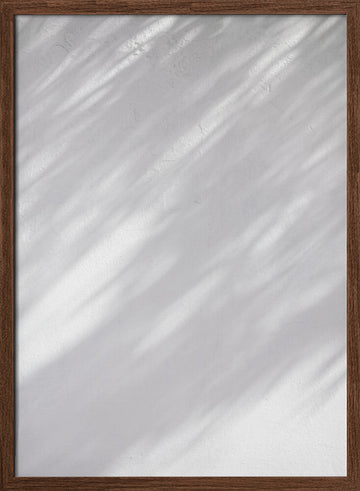 Shades of White in Morocco | Poster - Walnut Frame Interior