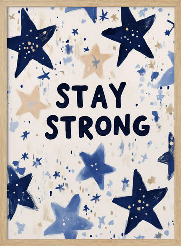 Starry Resolve | Poster - Wood Frame Interior