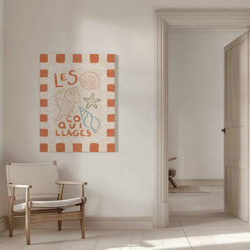 Rustic French Seashells | Canvas - Room Interior 1