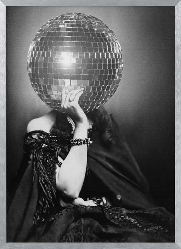 Glamorous Disco Mystery | Poster - Silver Frame Interior