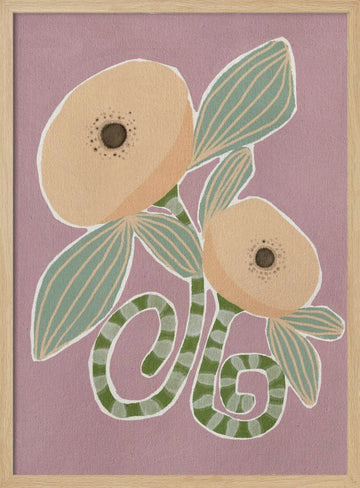 Delicate Bloom 14 | Poster - Wood Frame Interior