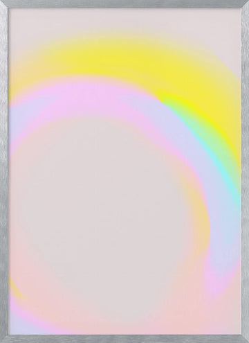 Pastel Aurora | Poster - Silver Frame Interior