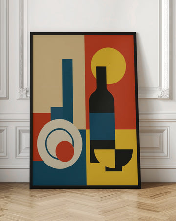 Bold Geometric Dining | Poster - Room Interior 1