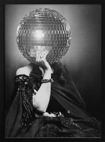 Glamorous Disco Mystery | Poster - Black Metal Frame Interior