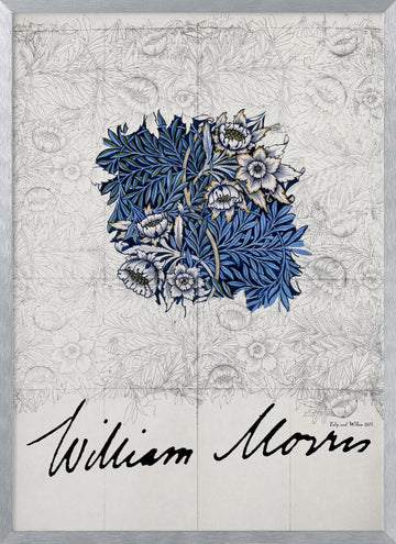 Tulip and Willow | Poster - Silver Frame Interior
