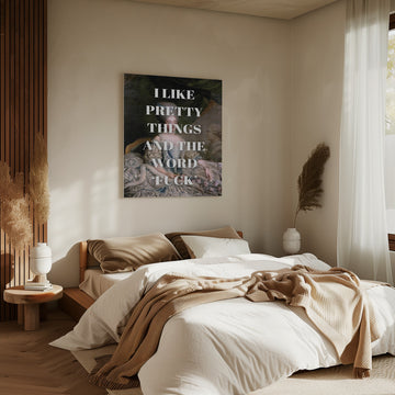 Sassy Rococo Quote | Canvas - Room Interior 2