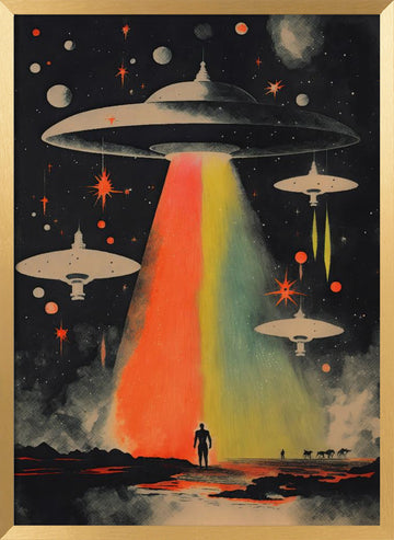 Cosmic Encounter | Poster - Gold Frame Interior