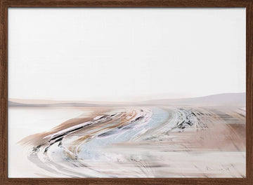 Creek | Poster - Walnut Frame Interior