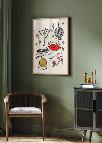 Glam Disco Fun | Poster - Room Interior 2