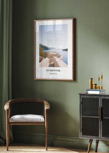 Wall of Dubrovnik Croatia Travel poster | Poster - Room Interior 2