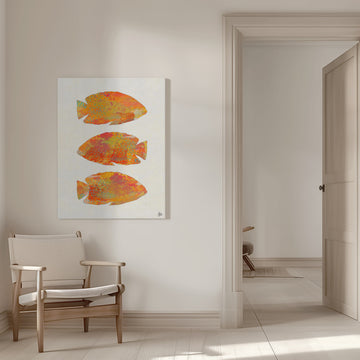 Vibrant Tropical Fish | Canvas - Room Interior 1