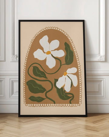 Boho Floral Arch | Poster - Room Interior 1