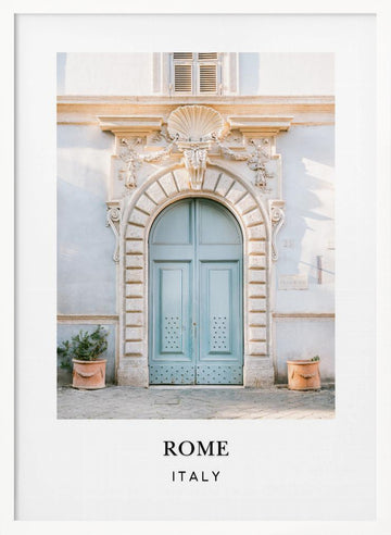 Rome Italy Travel Poster | Poster - White Frame Interior