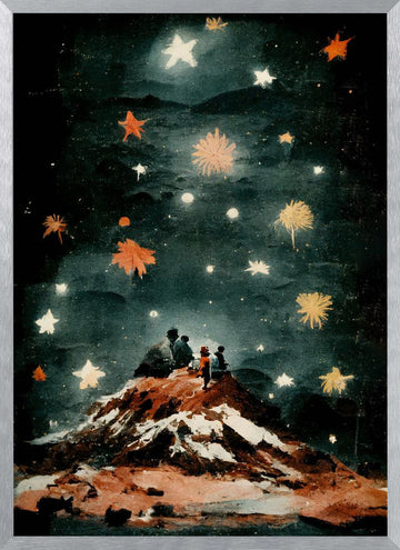 Starlit Reverie | Poster - Silver Frame Interior