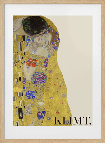 The Kiss (1907–1908) Special Poster Crop | Poster - Wood Frame Interior