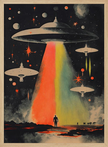 Cosmic Encounter | Poster - Wood Frame Interior