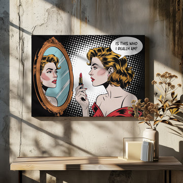 Pop Art Identity Reflection | Canvas - Room Interior 2