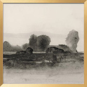 Land 2 | Poster - Gold Frame Interior