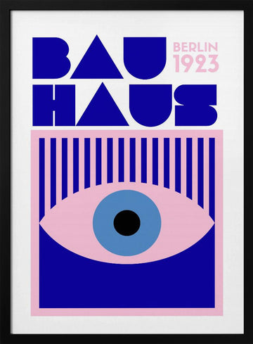 Bauhaus Eye | Poster - Black Metal Frame Interior