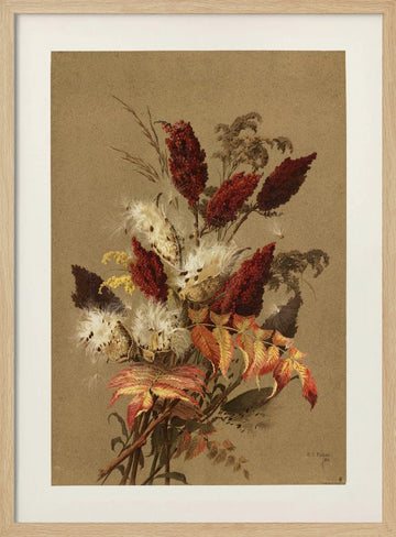 Sumac and Milkweed By Ellen Thayer Fisher | Poster - Wood Frame Interior