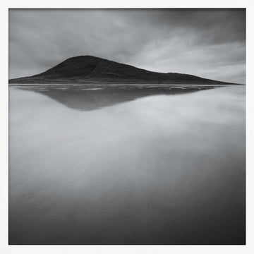 Moody Mountain Reflection | Poster - White Frame Interior