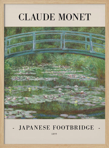 Japanese Footbridge 1899 | Poster - Wood Frame Interior