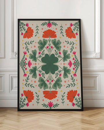 Vibrant Folk Floral | Poster - Room Interior 1