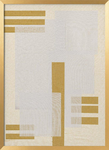 Golden Harmony | Poster - Gold Frame Interior