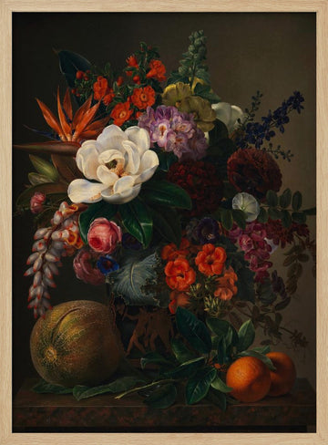 A Vase With Flowers | Poster - Wood Frame Interior