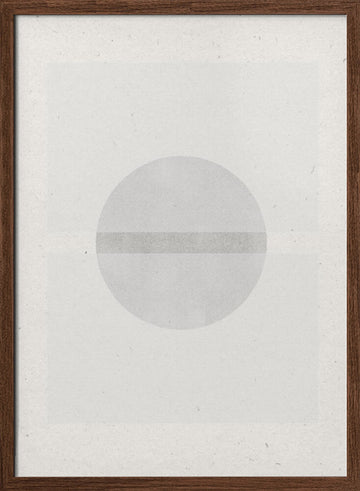 Silent Equilibrium | Poster - Walnut Frame Interior