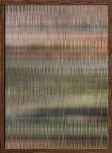 Soft Woven Abstract | Poster - Walnut Frame Interior