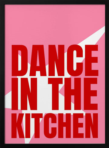 Dance In The Kitchen | Poster - Black Metal Frame Interior
