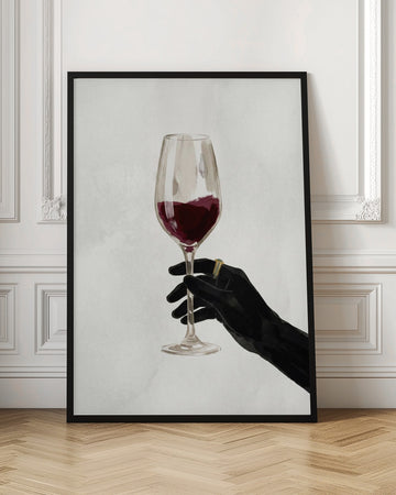 Red Wine Elegance | Poster - Room Interior 1