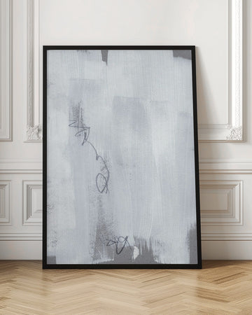Echoes in White and Graphite | Poster - Room Interior 1