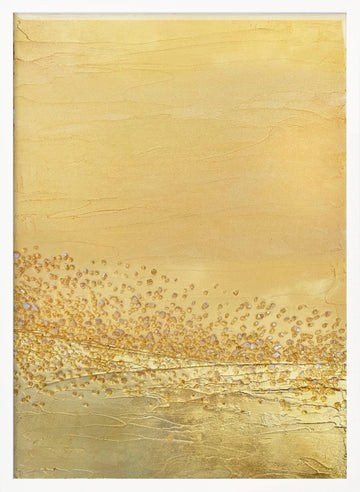 Radiant Gold Texture | Poster - White Frame Interior