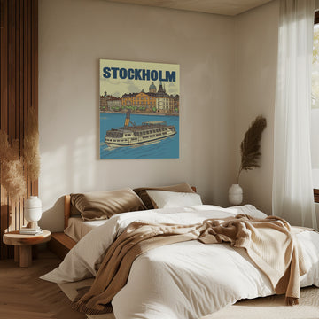 Stockholm Steamboat Journey | Canvas - Room Interior 2