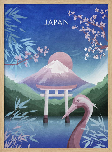 Tranquil Japan Dream | Poster - Wood Frame Interior