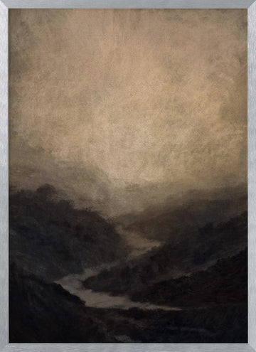 Highland River | Poster - Silver Frame Interior