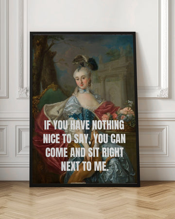 Sassy Lady Portrait Quote | Poster - Room Interior 1