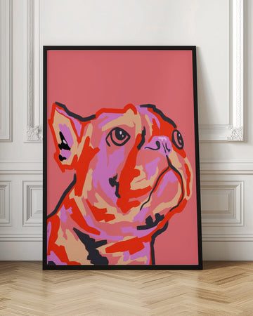 Colorful Pop Bulldog | Poster - Room Interior 1
