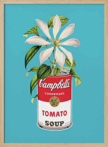 Campbells and Flowers | Poster - Wood Frame Interior