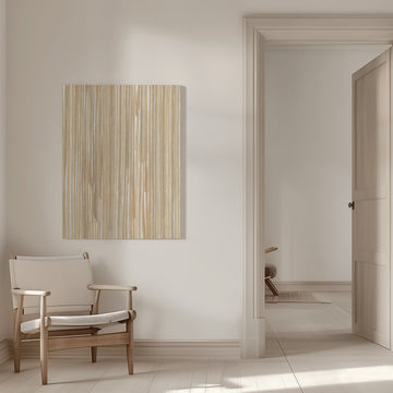 Natural Vertical Lines | Canvas - Room Interior 1