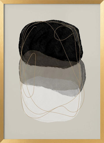 Graphic 238 | Poster - Gold Frame Interior
